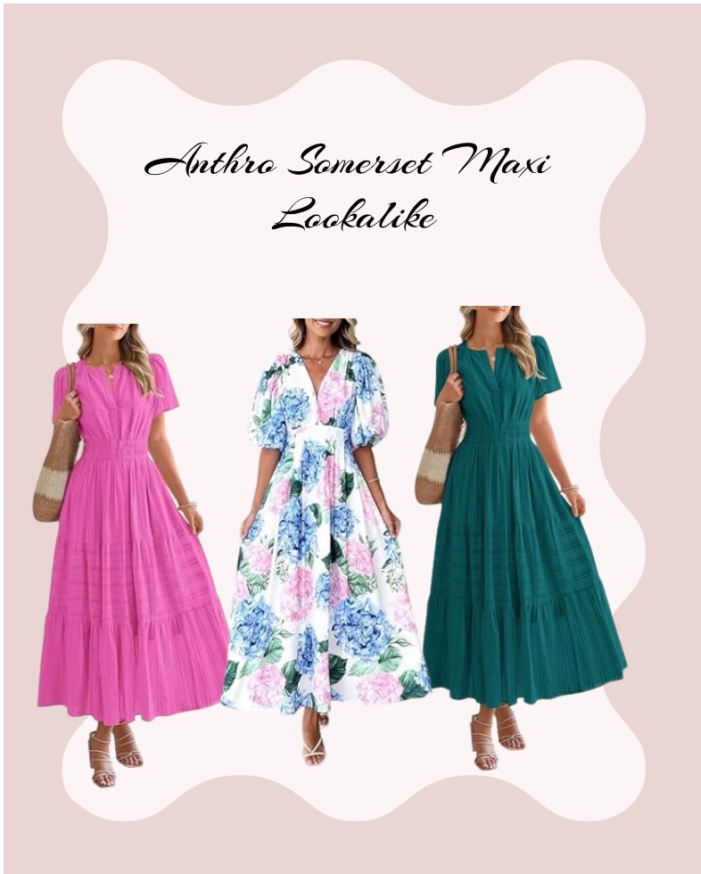 Anthropologie Somerset Maxi Dress Dupe Anthropologie Somerset Maxi Dress Dupes